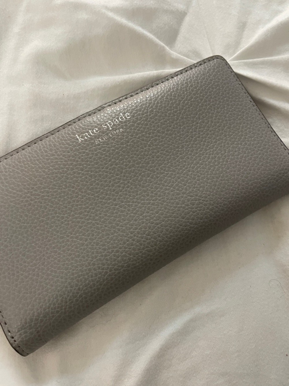 kate spade Grey Pebbled Leather Wallet - Picture 2 of 9